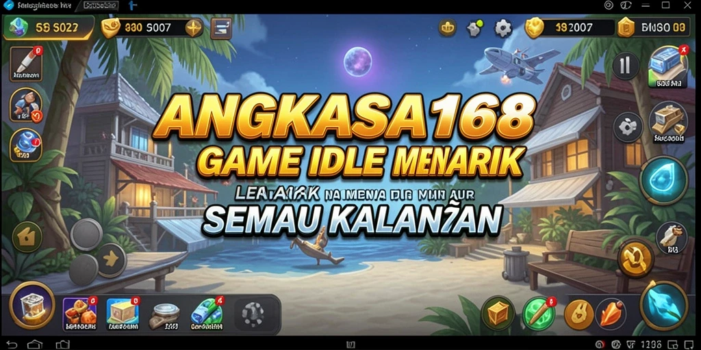 Tampilan gameplay menarik dari ANGKASA168 yang menampilkan pengelolaan planet.