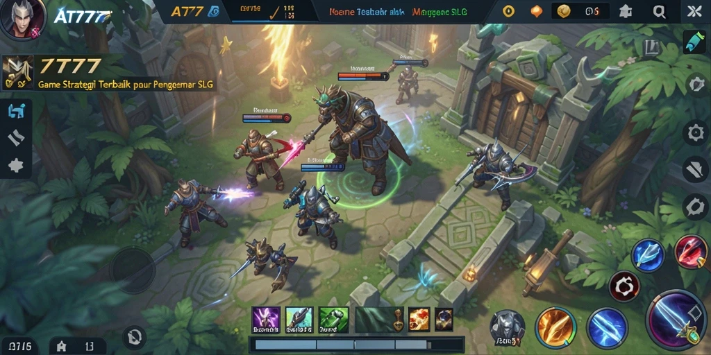 Tampilan gameplay seru dengan strategi mumpuni di AT777.