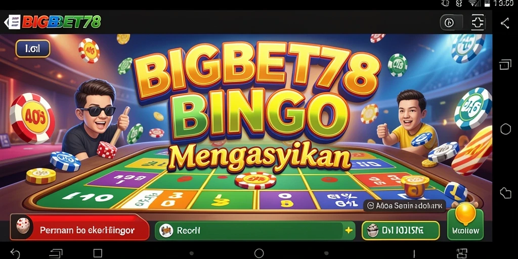 Tampilan gameplay Bingo yang menarik di BIGBET78.