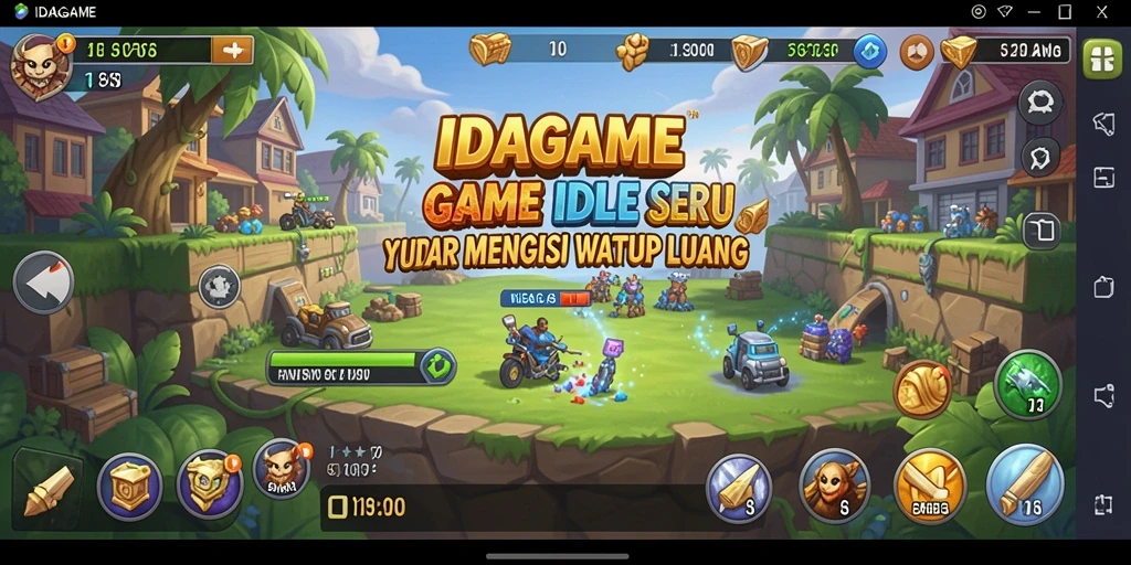 Gameplay IDAGAME yang santai dan mengasyikkan.