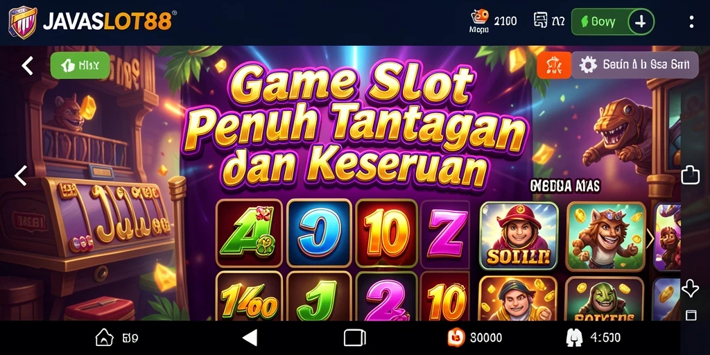 Screenshot utama menunjukkan gameplay seru dari <strong>JAVASLOT88</strong>.