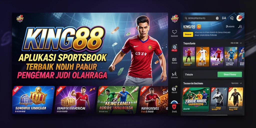 Tampilan KING88 menampilkan aktivitas taruhan olahraga yang menarik dan interaktif.