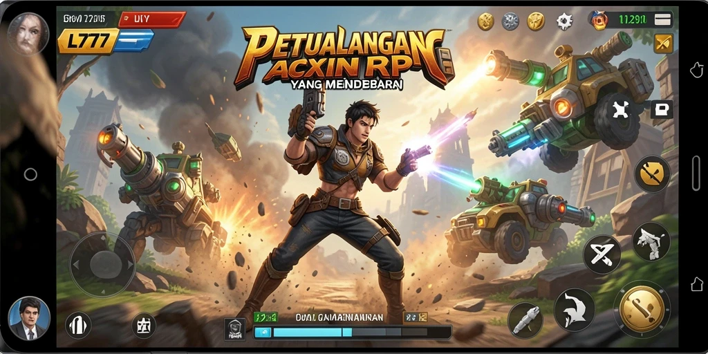 Tampilan menarik dari gameplay mendebarkan dalam L777 ARPG.