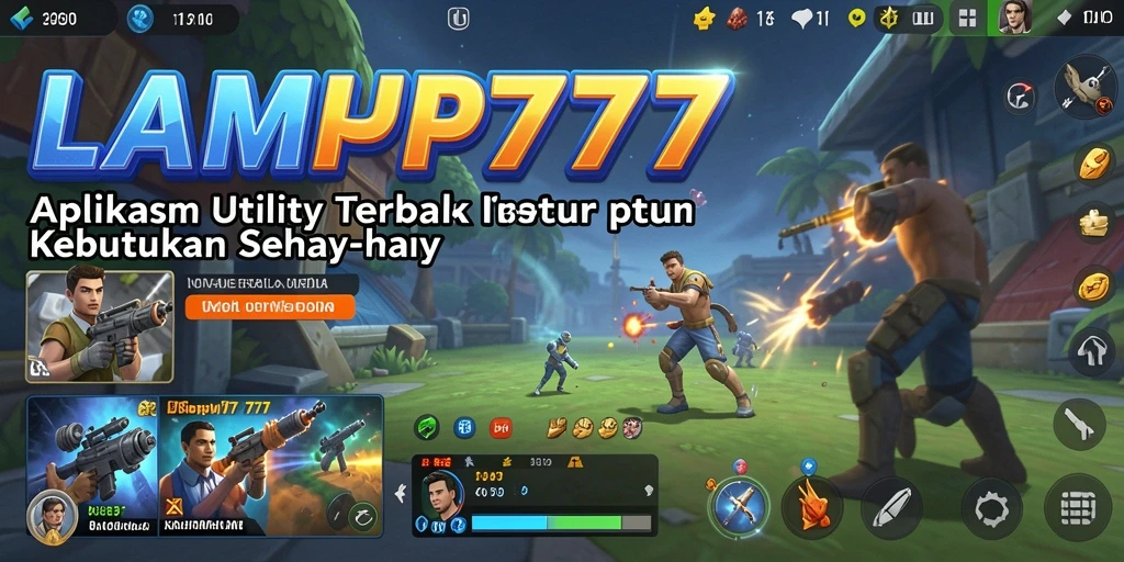 Tampilan antarmuka utama LAMPU777 dengan fitur-fitur utilitasnya.
