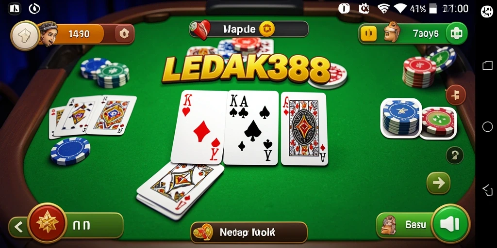 Screenshot gameplay seru dari LEDAK388 game Gaple.