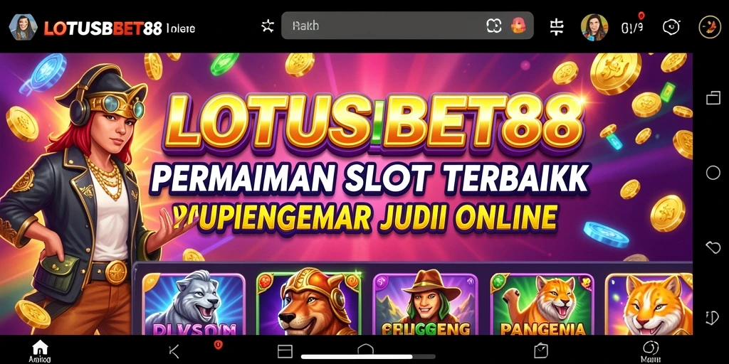 Tampilan gameplay LOTUSBET88 yang menarik dan seru saat bermain Slot.