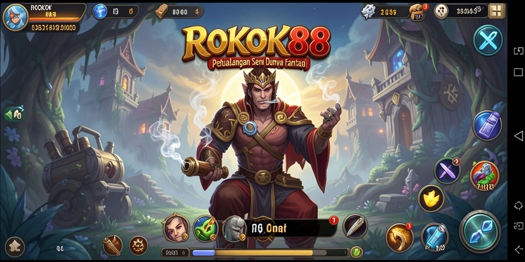 Tampilan gameplay ROKOK88 yang penuh petualangan dan tantangan.