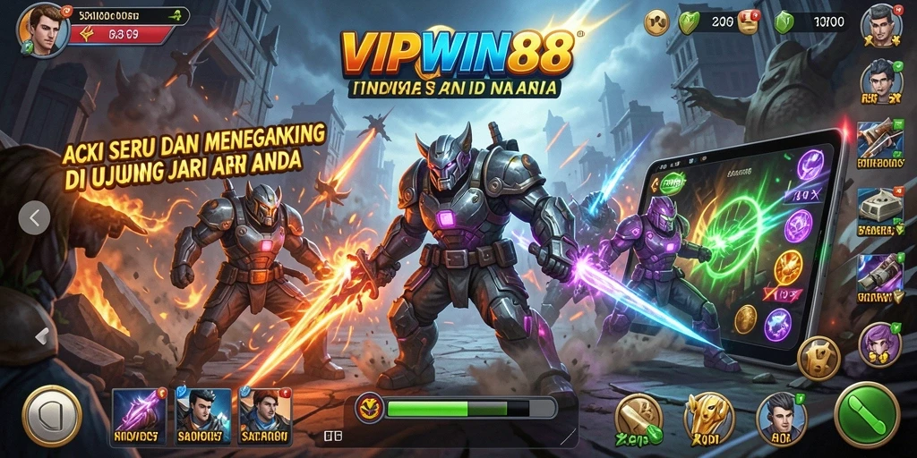 Tampilan seru gameplay VIPWIN88 dengan aksi mendebarkan.