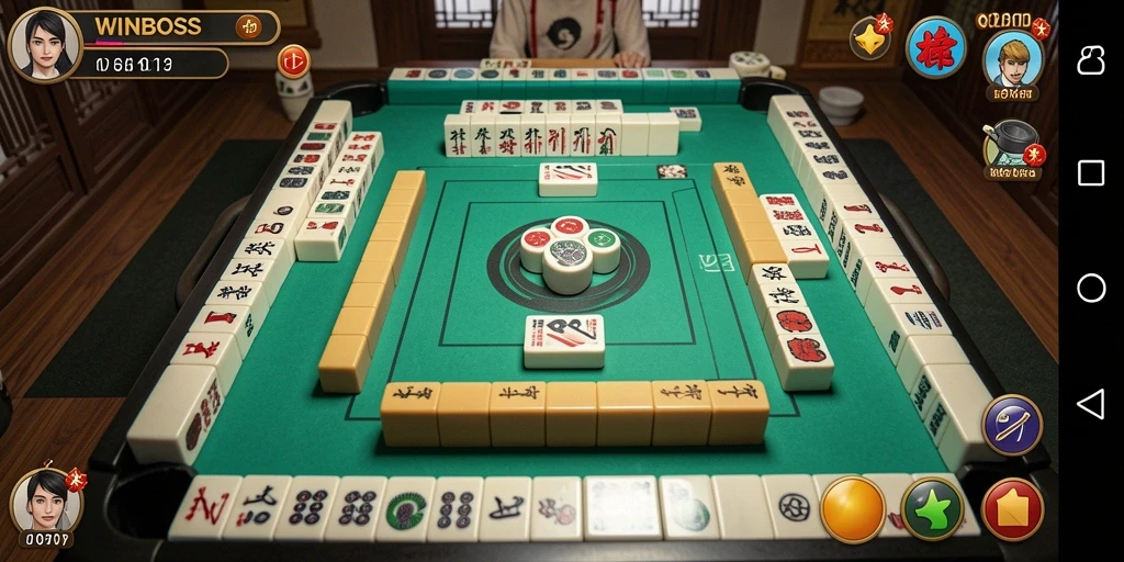 Tampilan gameplay Mahjong yang menarik di WINBOSS.